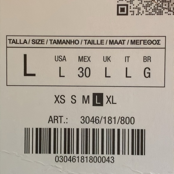 NWT. Zara Black Faux Leather Peplum Blazer/Jacket. Size L, XL. - Picture 10 of 16